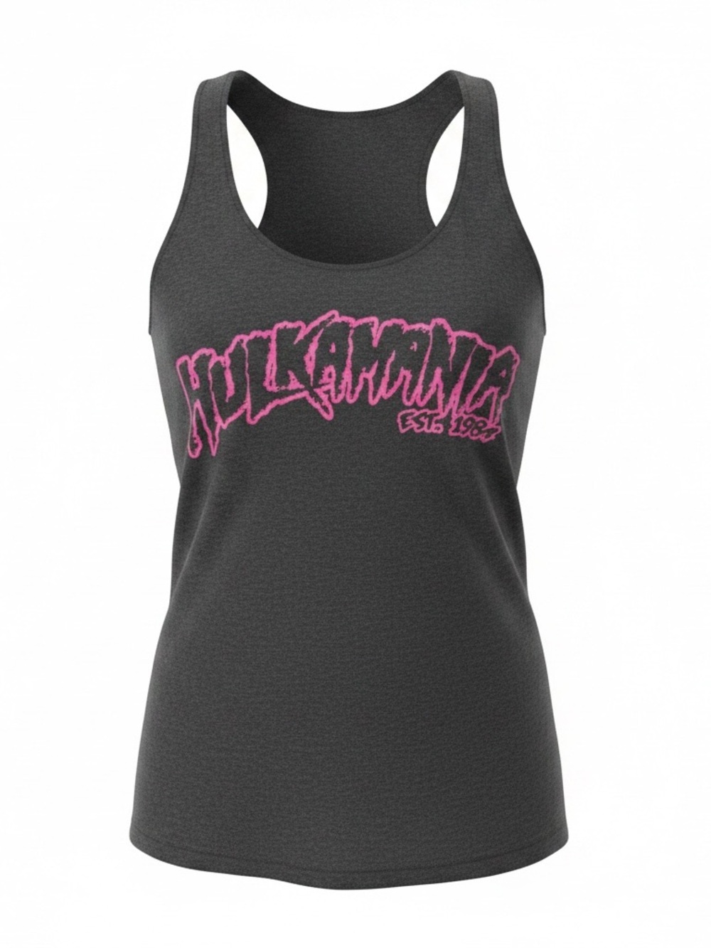 Hulkamania Graphic Tank Top Women’s Medium Racerback Workout Gym Shirt - Picture 2 of 8